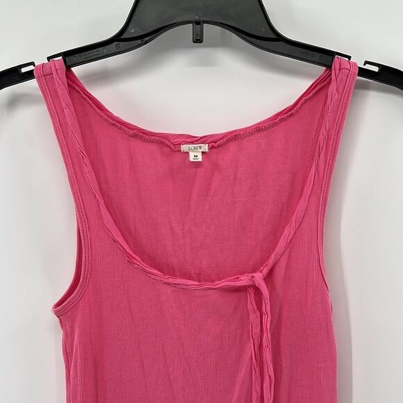 J. Crew Basic Ribbed Tank Top - Pink - Medium - Picture 2 of 5